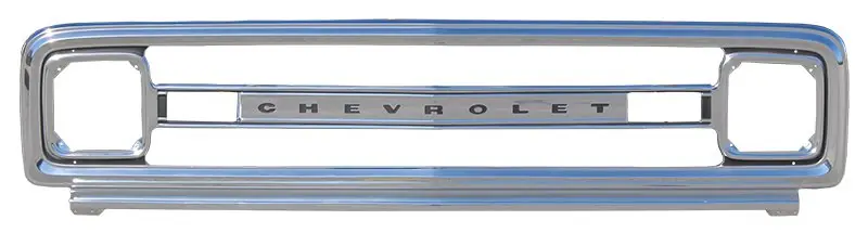 Professional Grade 1969-1970 Chevrolet Blazer| Suburban| Pickup Truck Grille Shell w/Chevrolet Letters, Anodized Aluminum