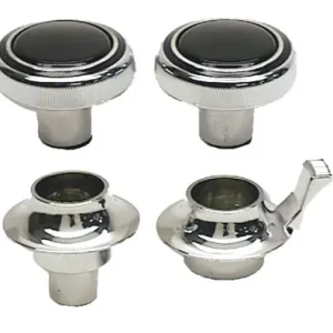 Instant Buy 1969-1970 Chevrolet Camaro| Chevelle| Nova| El Camino Radio Knobs Mono Kit, 4 Pcs