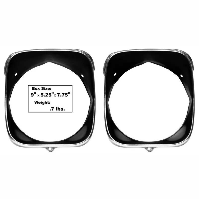 Hassle-Free Returns 1969-1970 Chevrolet Chevelle| El Camino Headlight Bezel Driver Side