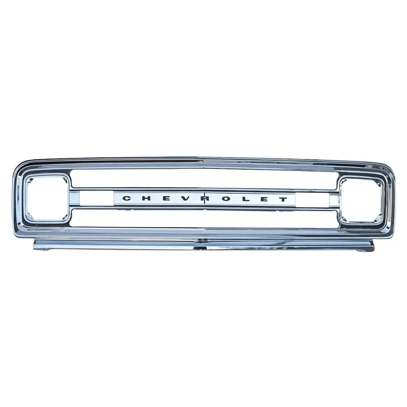 1969-1970 Chevrolet|GMC Pickup Truck|Blazer|Suburban Steel, Chrome Outer Grille Shell w/ Headlight Bezels One Day Deal
