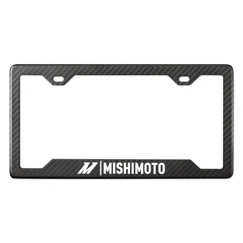 Worldwide Shipping Mishimoto Throtl Carbon Fiber License Plate Frame - Matte MMPROMO-FRAME-CF-M