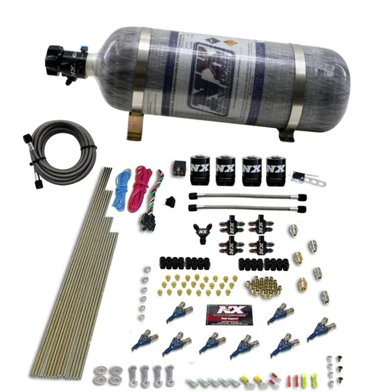 Worldwide Shipping Nitrous Express Throtl 8 Cyl Piranha Direct Port 4 Solenoids Nitrous - 80001-12 80001-12