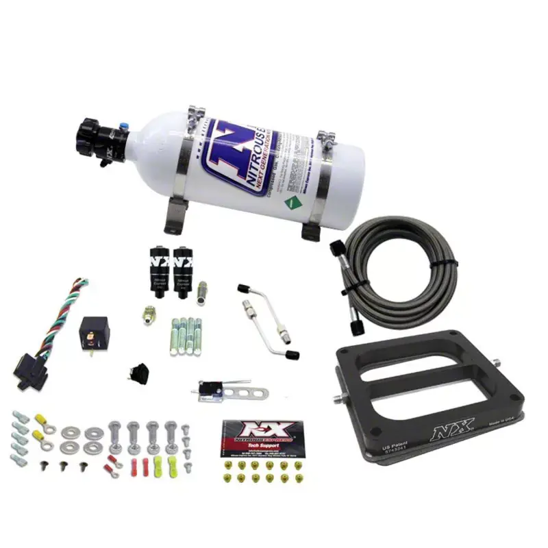 Worldwide Shipping Nitrous Express Throtl Dominator Hitman Plus Nitrous Kit 50-200HP w/5lb Bottle - 40071-05 40071-05