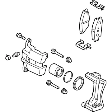 Worldwide Shipping Genuine Kia 58110K0000Front Brake Assembly, Left